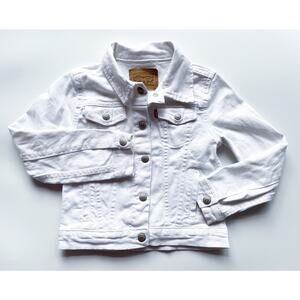 Girl's Levi's White Denim Jacket Size 5-6